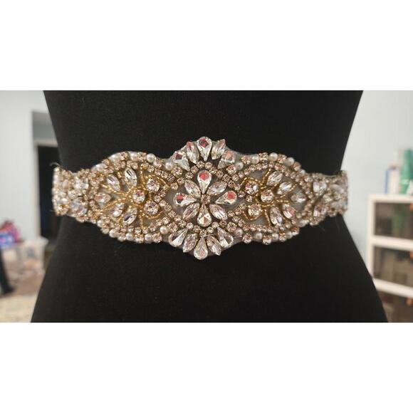 gold sash belt for dress Gold Yellow Satin Belt Wedding Dress Sash Custom Size Matching Flower Brooch Formal Dress Sash Satin Belt All Sizes Evening Wedding Dress